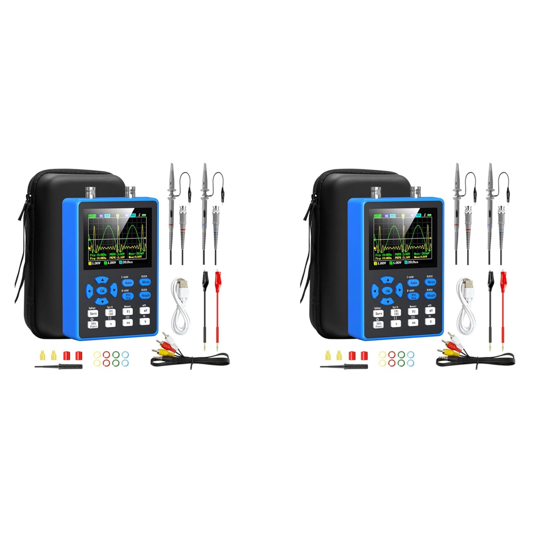 Ctrlzs 2X Dso2512g Digital Oscilloscope With 2 Channels 120Mhz Bandwidth Signal Generator 500Msa/S Sampling Rate, 2.8 Inch