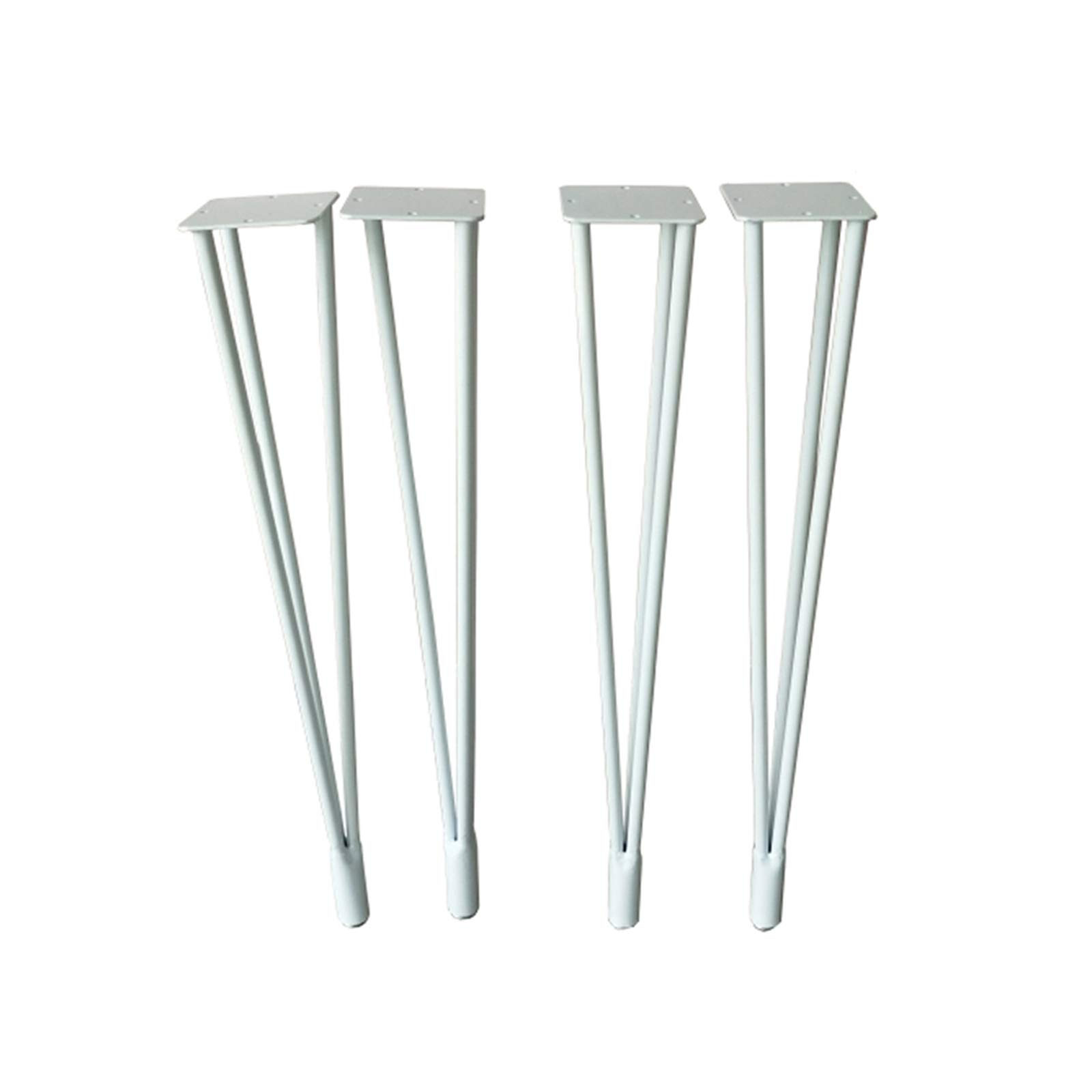 Gambe per Mobili in Metallo,Piedini da Tavolo,Regolabili 0-10mm/0.4in,per Scrivanie/Tavoli per Computer/Tavoli da Conferenza/Tavoli da Pranzo,con Viti,Set di 4 (72cm/28.3in,white)