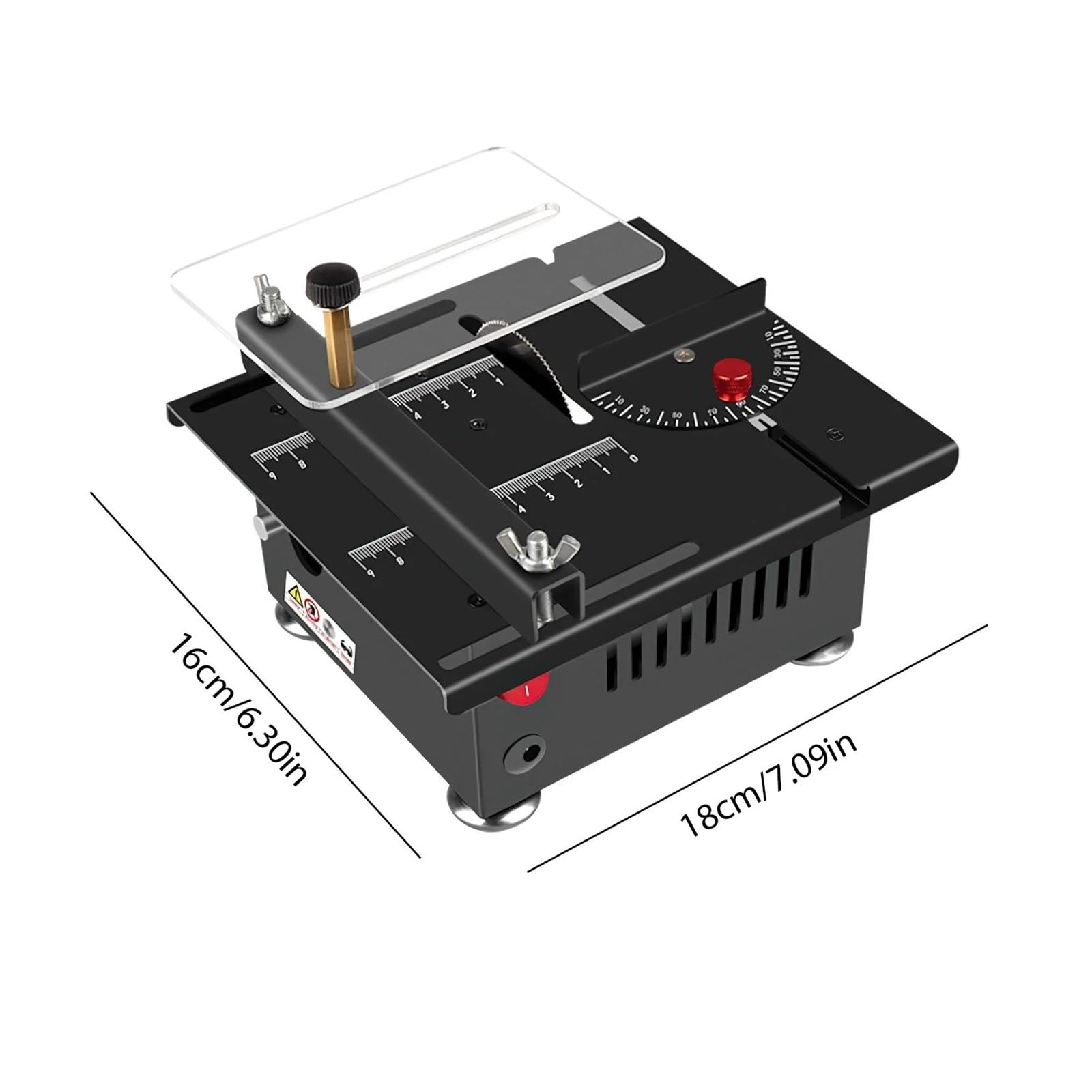 Mini Sierra De Mesa 100W, Banco Eléctrico Pequeño For Carpintería 5000RPM, Hecho A Mano, Modelo Hobby, Corte Artesanal Corte De PrecisióN