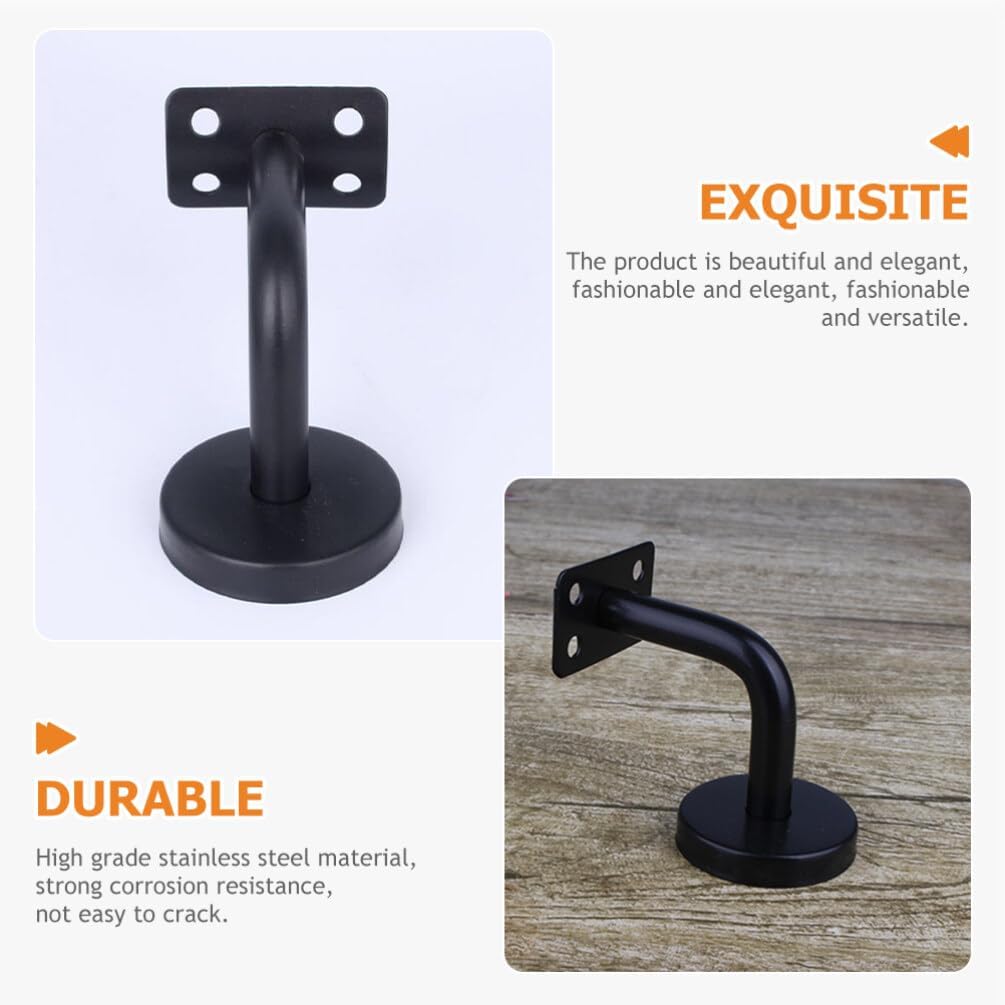 GANAZONO 6pcs Stainless Steel Handrail Bracket Easy to Install Support for Stair Railings Shopping Malls and Projects Suitable for Indoor and Outdoor Use