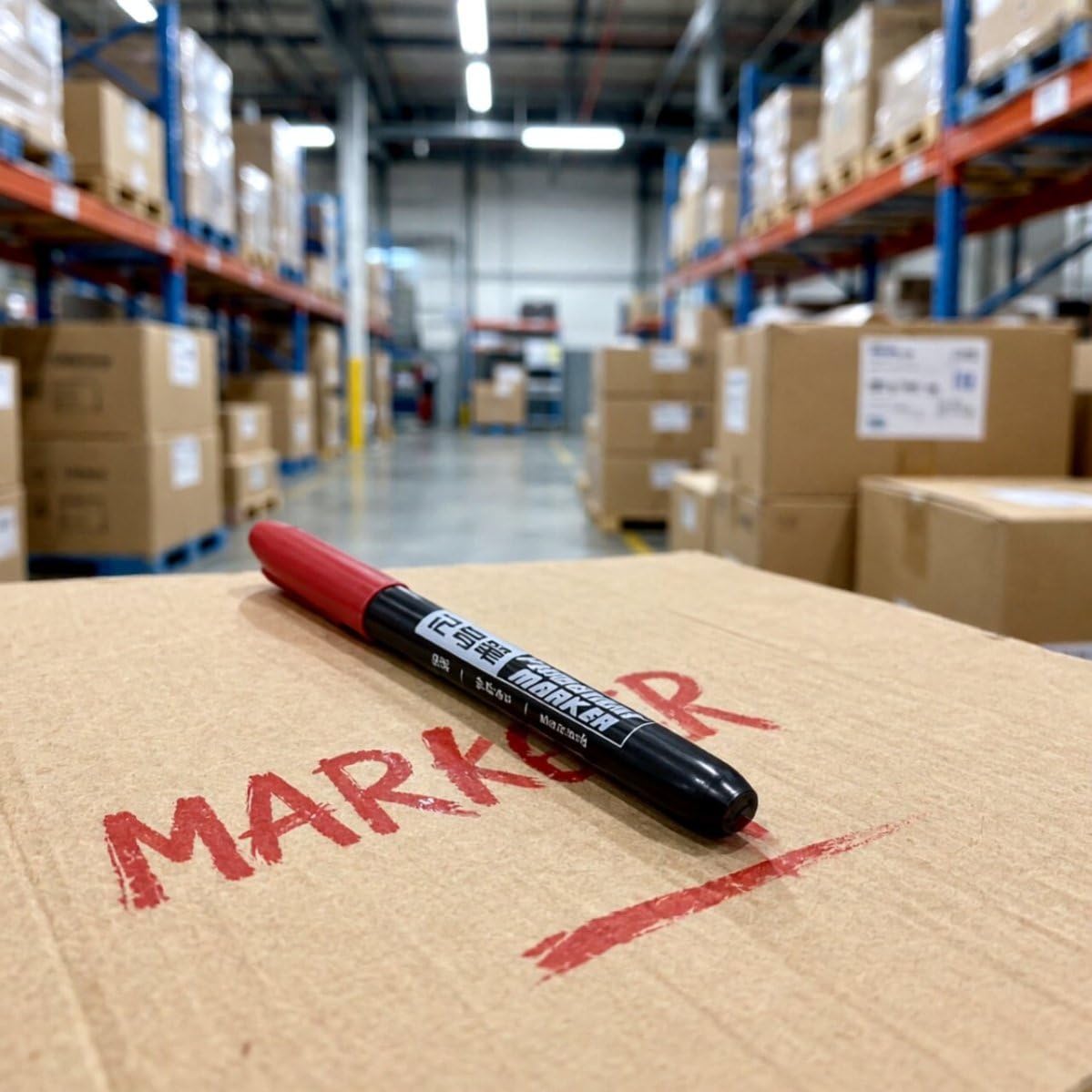100 Pezzi Pennarello Oleoso Rosso per Lapidi e Metallo, Punta Fine | Plastica, Asciugatura Rapida e Indelebile, Resistente a Sbavature e Sbiadimento