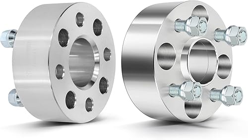 ECCPP 4 adaptadores espaciadores de rueda de 4 x 100 de 2 pulgadas centrados 4 lengüetas 4x100 a 4x100 12x1.5 pernos de 2.209 in CB se adapta a