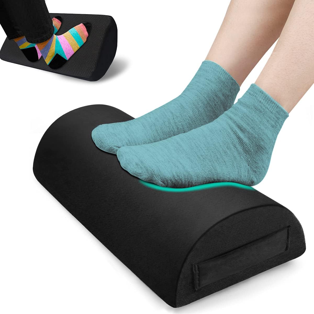 Foot Rest Under Desk Leg Footstool Ergonomic Footrest to Relieve Back Lumbar Knee Pain Gaming