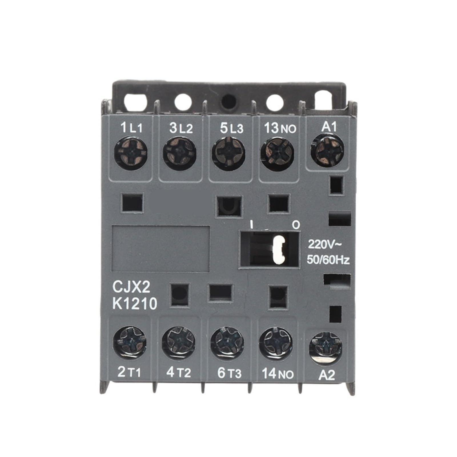 Contacteur auxiliaire CJX2-K tripolaire 220V 12A durable pour Rail DIN