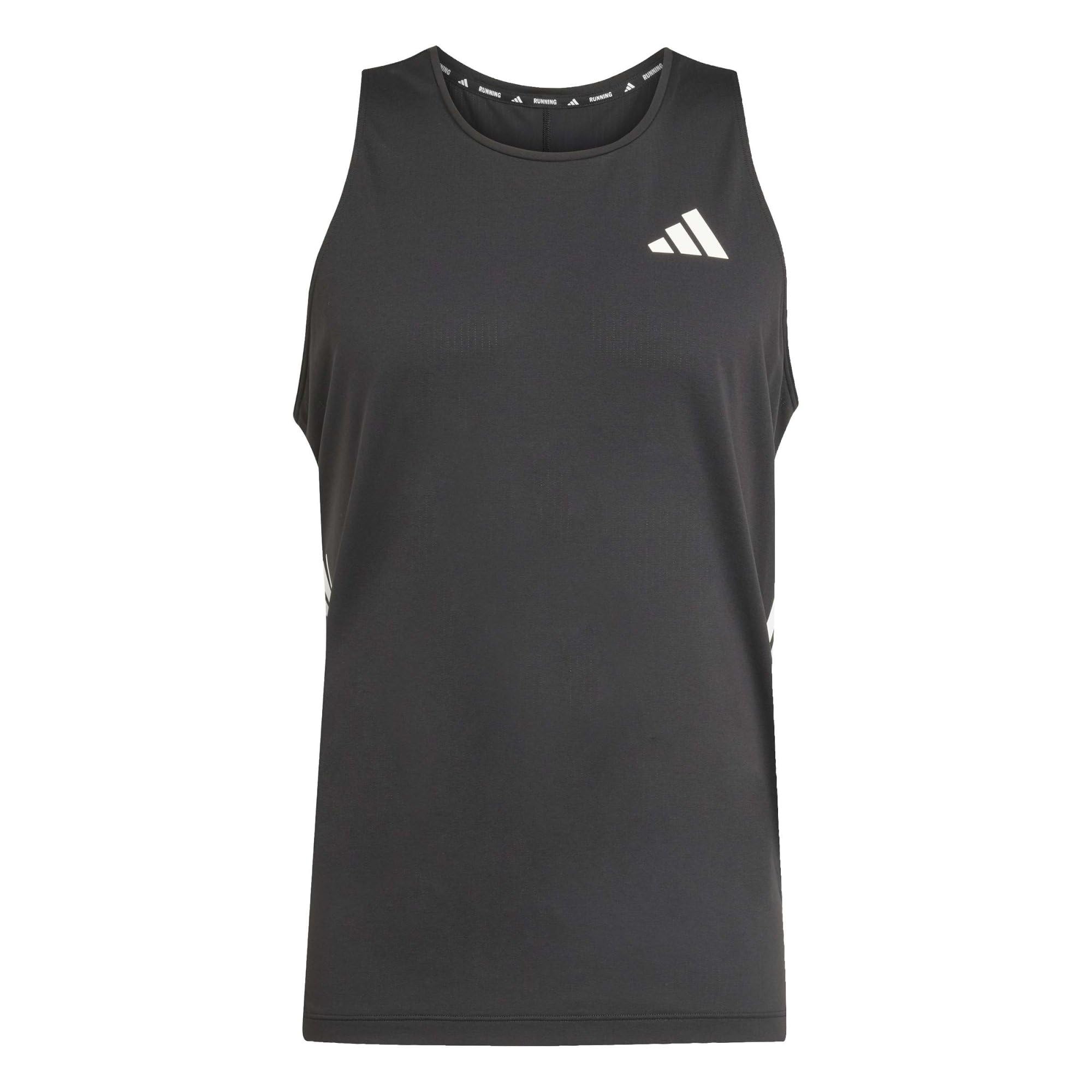 adidas Men's Adi365 Running Climacool Iconic Tank Shirt, Black, L
