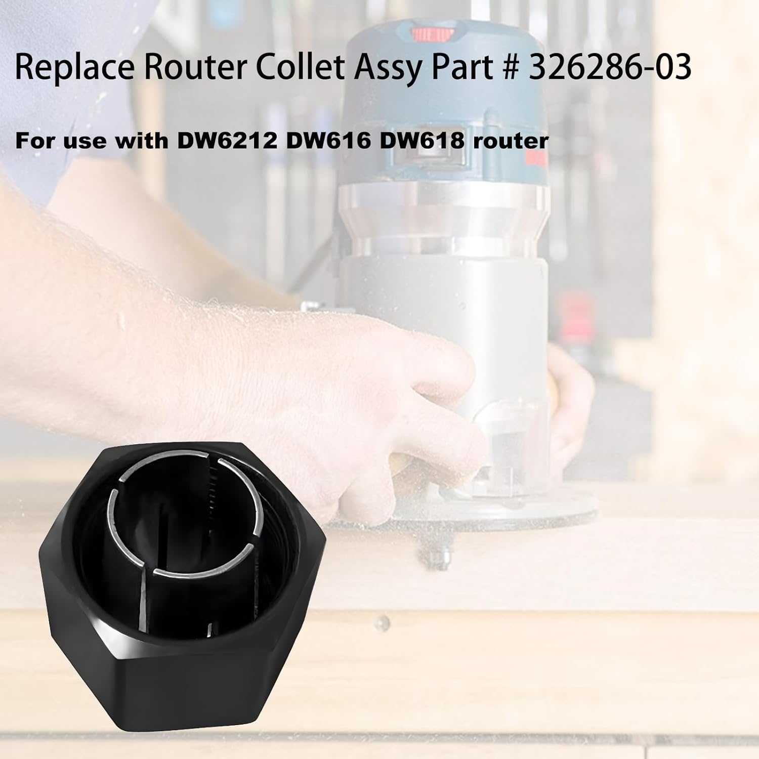 RC050DW 1/2" Router Collet Replacement view 4