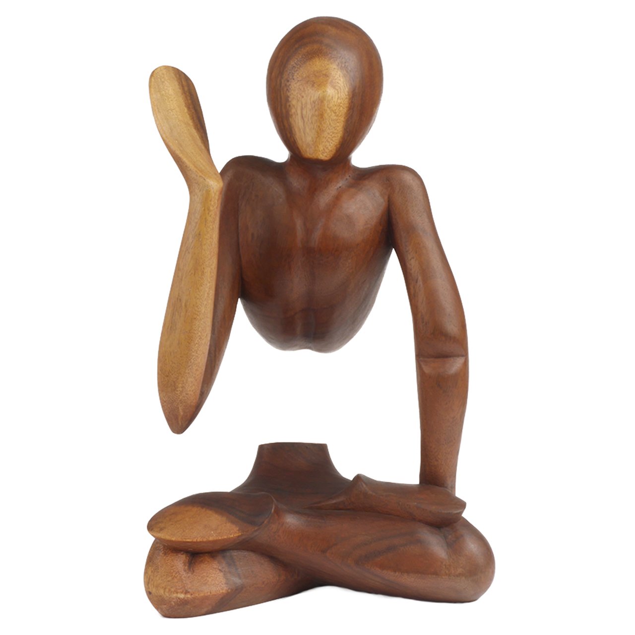 Tokoindah Art-Craft Yogi schwebender Mann aus Suar Holz 40cm