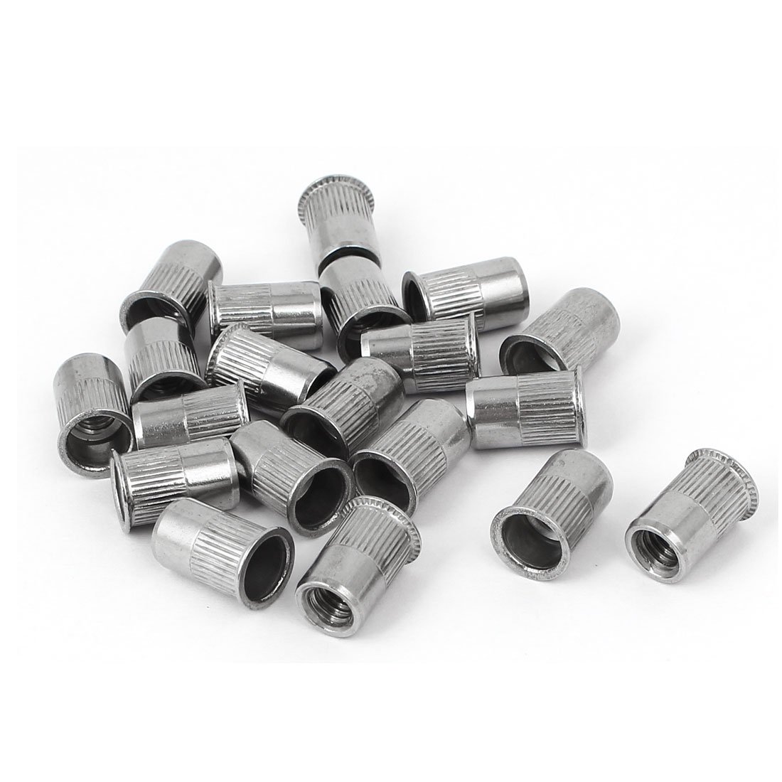 Sourcingmap M6 x 14mm Stripe Countersunk Head Blind Rivet Nut Insert Nutsert 20PCS