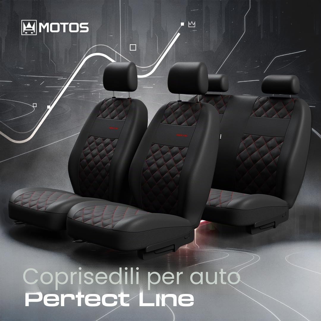 MOTOS Coprisedili universali Copri Sedile Auto per SUZUKI Jimny con Sistema Airbag Attivo, Materiale a Tre Strati, Look Elegante, Personalizzazione Perfetta, Applicazione Versatile per Automobilisti e