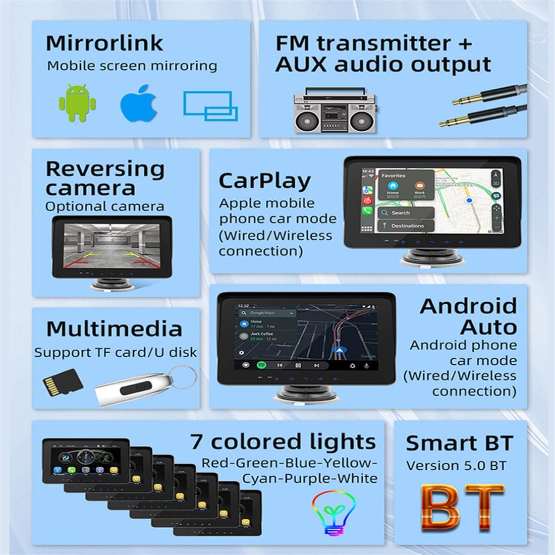 Amazon | ポータブル ワイヤレス Apple Carplay & Android Auto