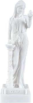 BEAUTIFUL GREEK STATUES Hestia Goddess of The Hearth, Home Family, and The State Statue 6.2 Inches 16cm