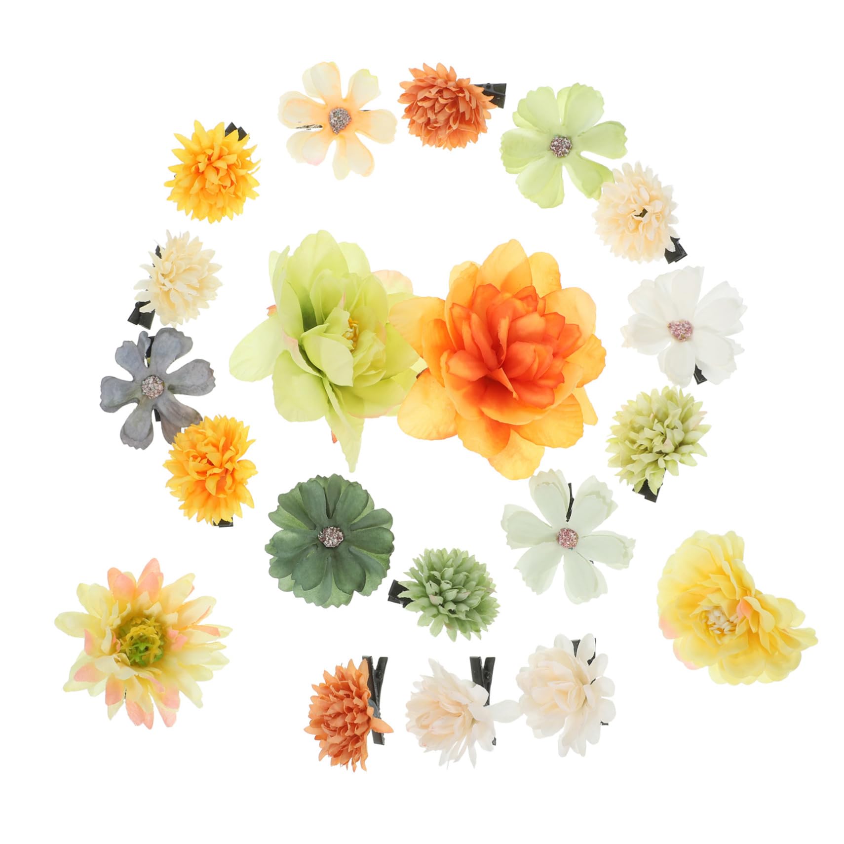 MAGICLULU 80 Piezas accesorios para el cabello de flores niño pinzas para el cabello hair clips horquillas moño tiara pasador de pelo pequeña horquilla adornos para el cabello para mujeres