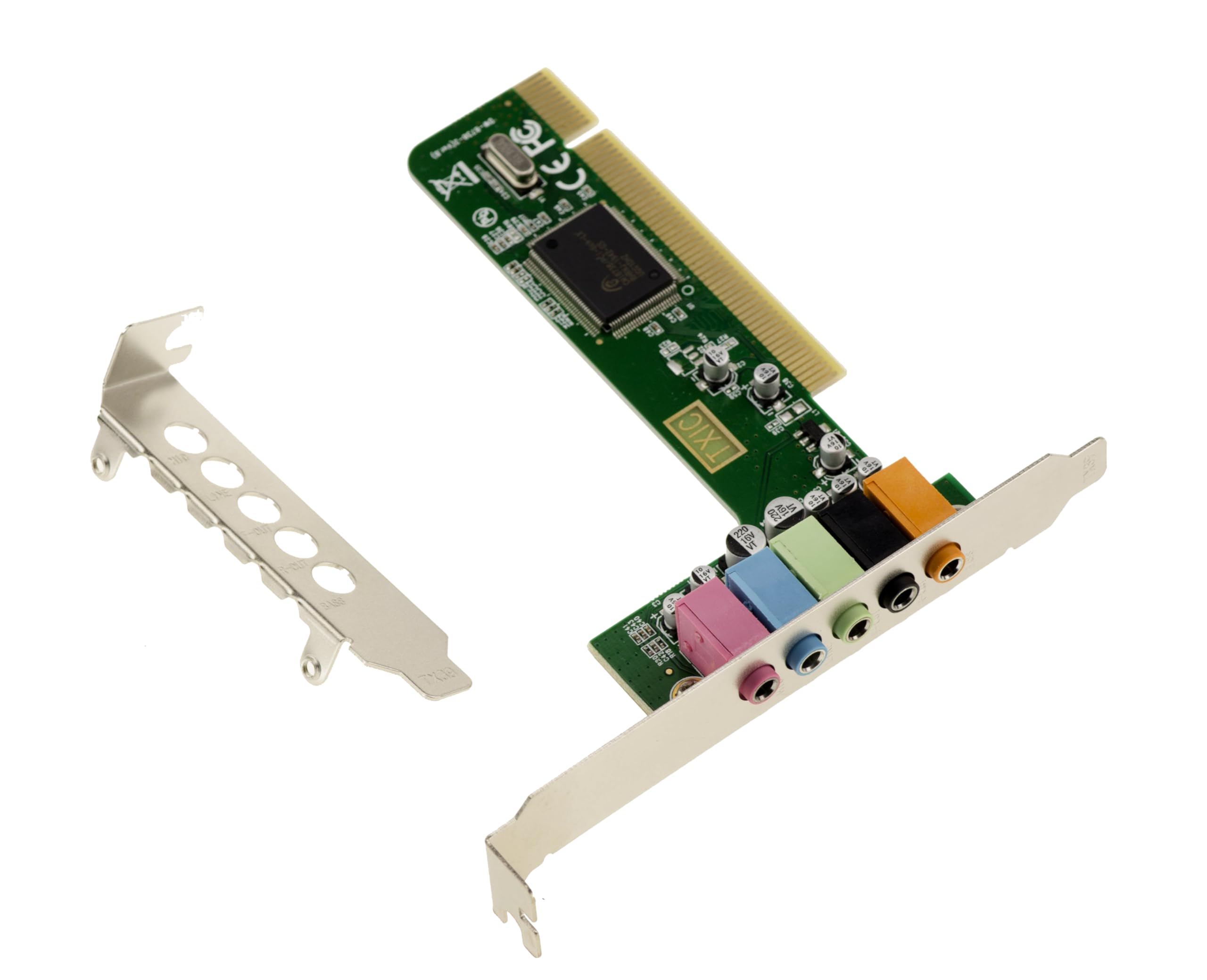 KALEA-INFORMATIQUE Scheda audio 4.1 su porta PCI - 4 canali - Microaltoparlanti anteriori e posteriori con chipset CMI8738