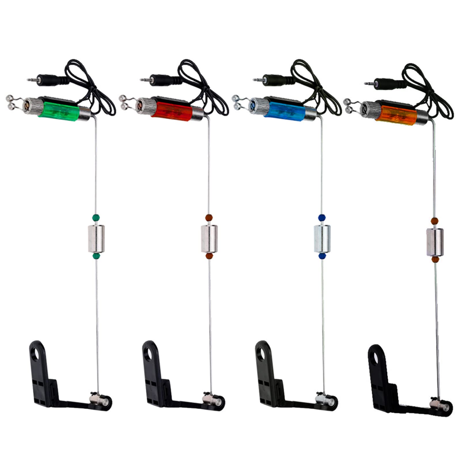Hanger swinger de pesca con indicador LED iluminado set de 4 piezas