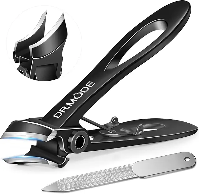 Coupe-ongles pied professionnel allemand pour ongles épais et incarnés - Noir