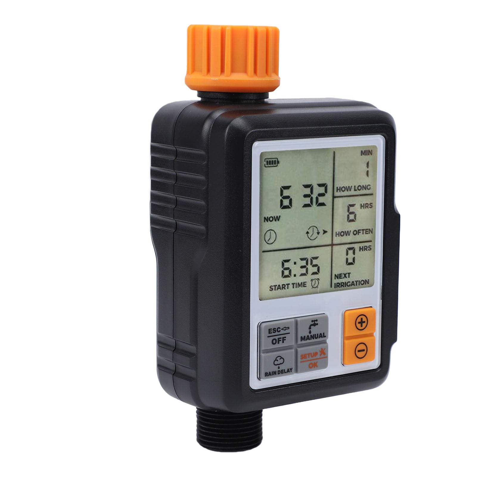 Tnfeeon Tropfbewässerungssystem, Schlauch-Timer, Sprinkler-Timer mit Großem Display für Rasen, Blumenbeete, Gemüsegärten, Topfpflanzen, Tropfbewässerungssystem, 6,57 X 3,35 Zoll, Automatisch