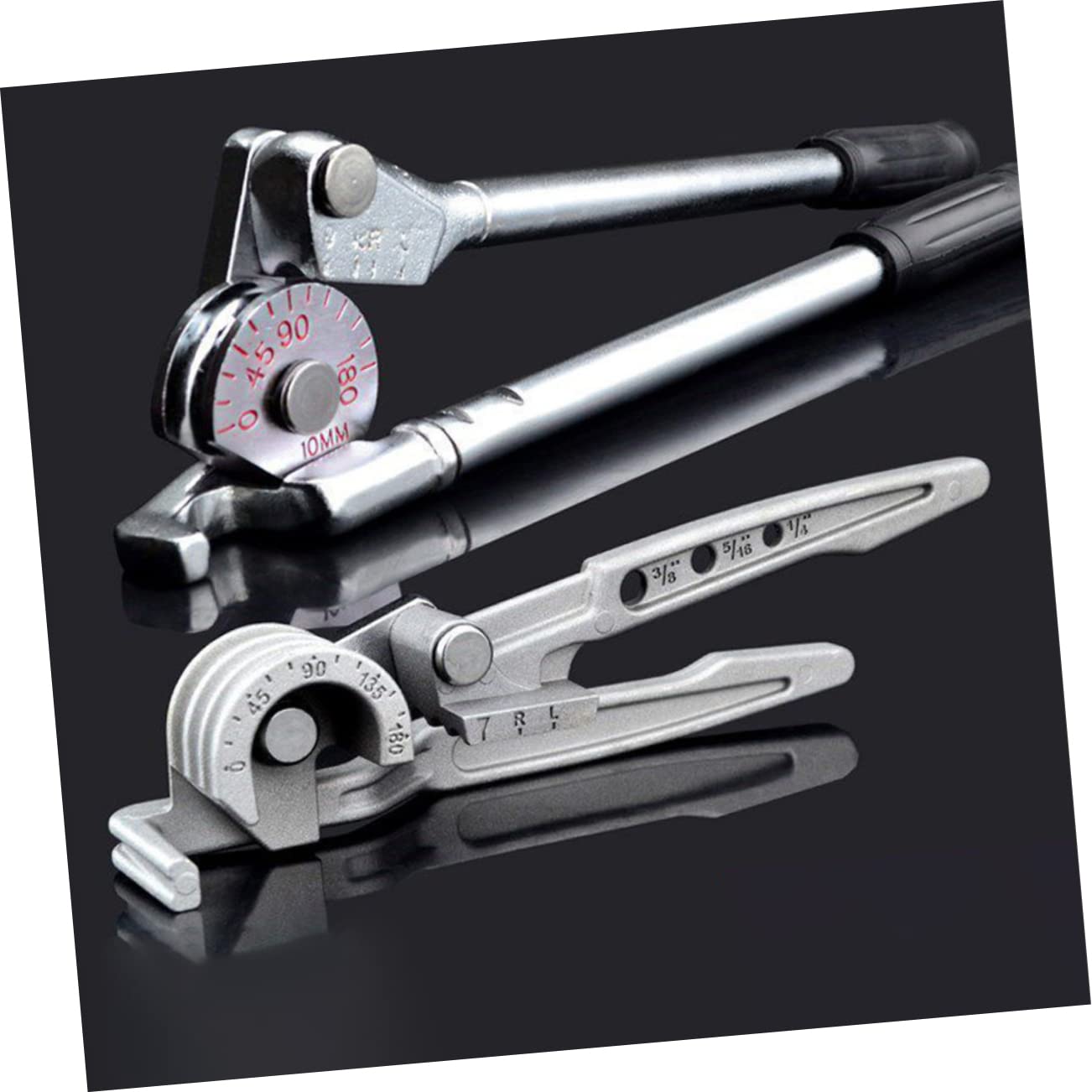 HOUDERCO 1Pc Manual Tube Bender for Copper Aluminum Pipes Lightweight and Durable Hand Tool for Plumbing and Refrigeration Applications Fits Tubing