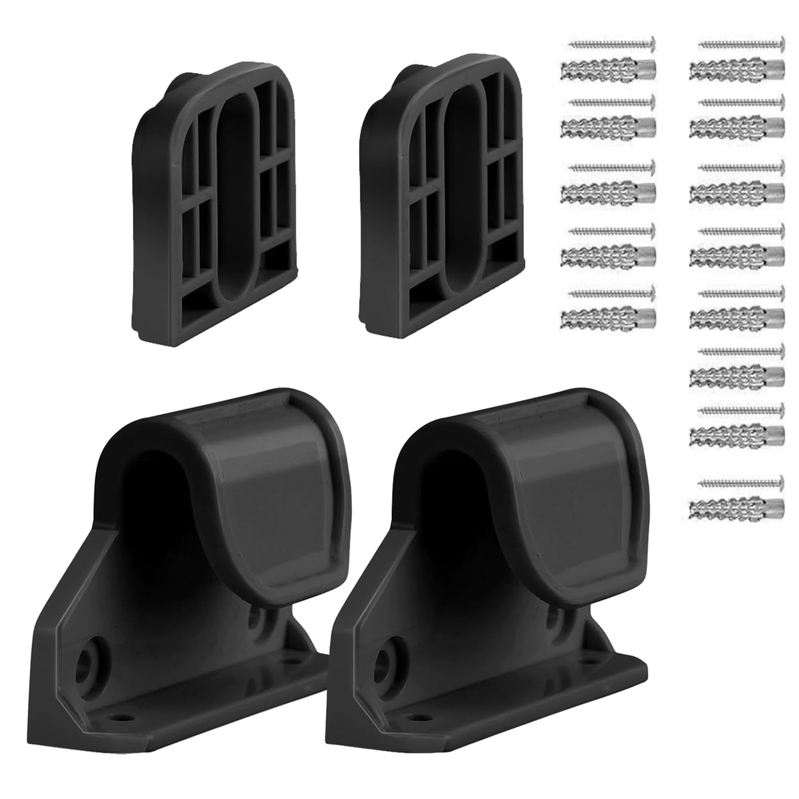 Baby Gate Parts, Retractable Gate Hardware Kit, Secure Latches with Screws and Brackets, 2.76x1.97x0.79 inches, Extension Set for Stair Safety, Nursery Room, Hallway, Kitchen