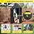 Fancyango Outdoor Resin Storage Shed, Upgrade Durable Storage Cabinet with Removable Shelves and Lock Ring, Reinforced Floor, All-Weather Construction for Garden Patio Lawn (Black)