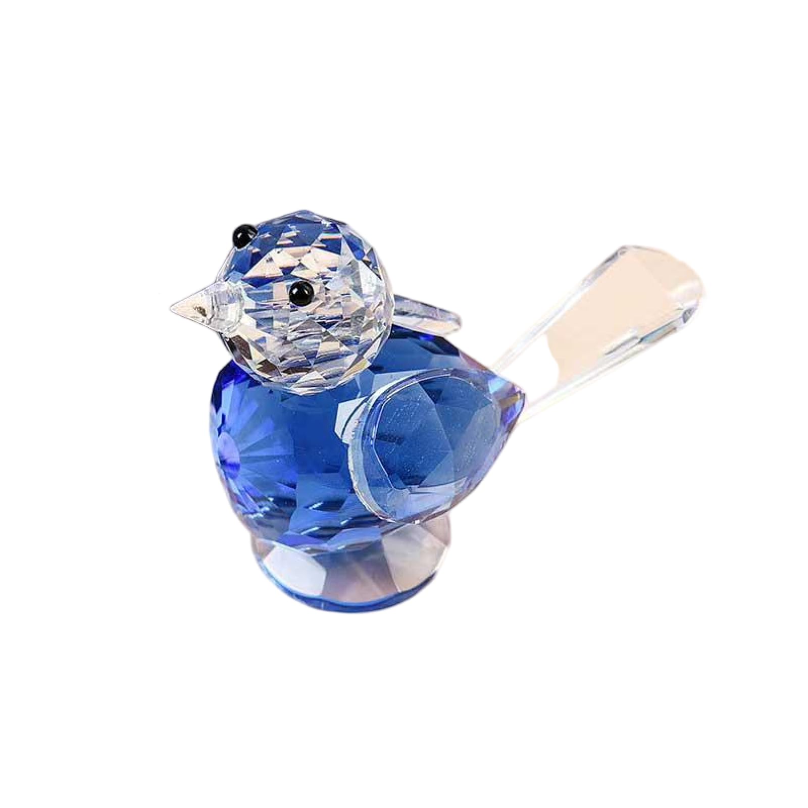 CYLRWSR Crystal Cute Bird Figurine Animal Ornaments Crafts Glass Hummingbird Paperweight Home Wedding Decor Gifts ﻿ ﻿,Blue