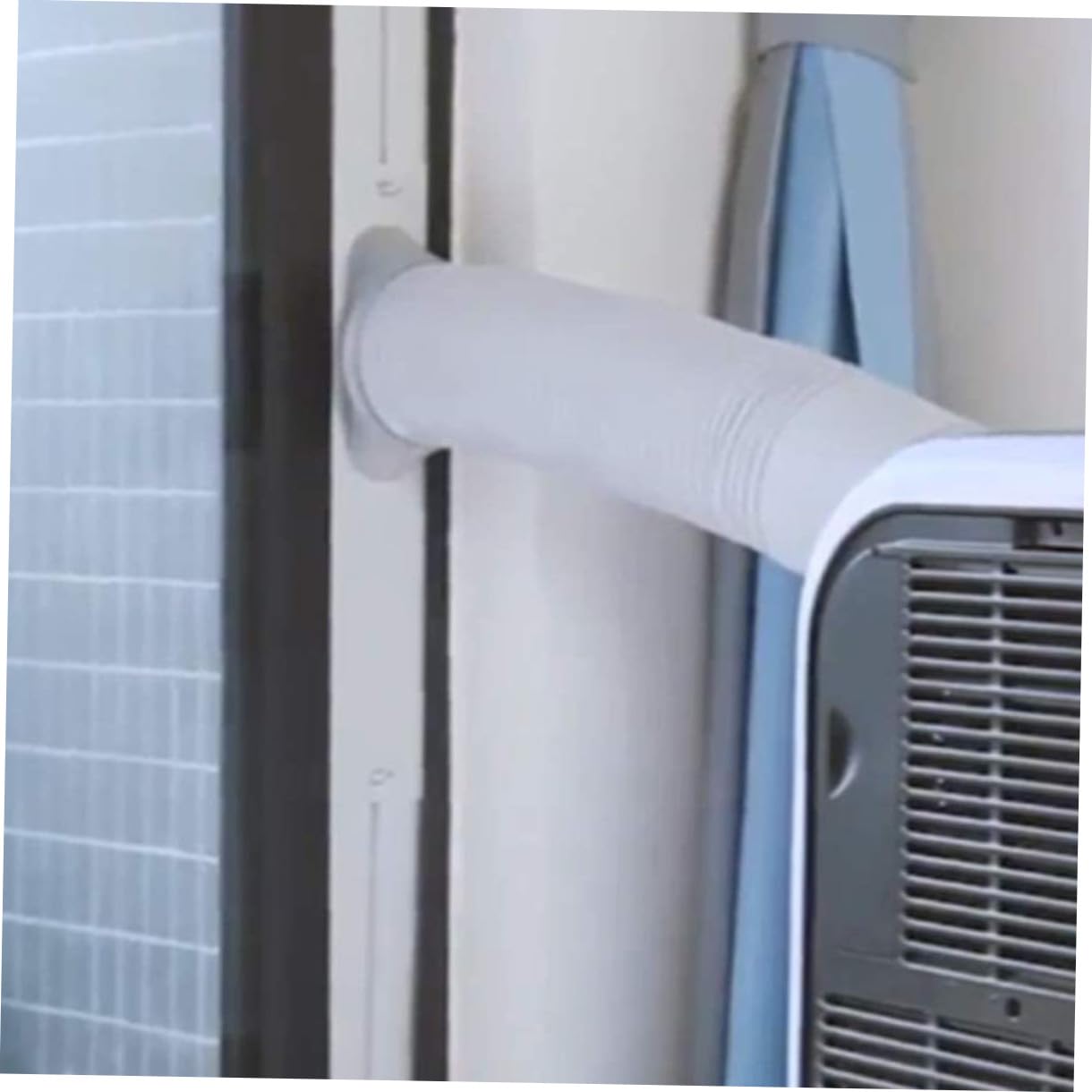 Tubo di Scarico Aria Condizionatore Mobile Estensibile Pe Bianco | Flessibile e Leggero, Design Ispessito, Atmosfera Estiva per Cucina Domestica