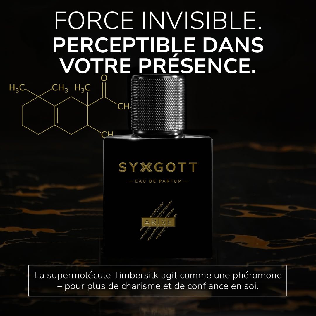 SYXGOTT Arise Parfum pour homme avec huile de phéromone, eau de parfum pour homme, parfum frais et fruité, parfum parfait pour l'automne et l'hiver