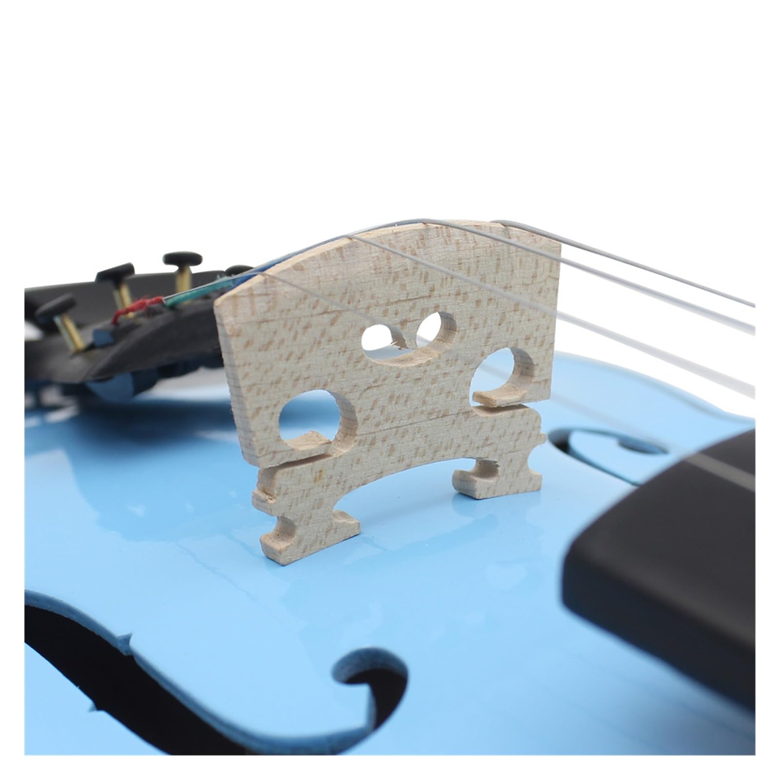 Violini Violino 4/4 Pannello in Acero per Principianti Violino Blu Adatto per Lezioni di Musica Ornamento per Studio con Accessori (Color : Blue Violin)