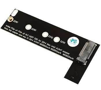 Sintech Cartão SSD M.2 NGFF NVMe para atualização Mac mini