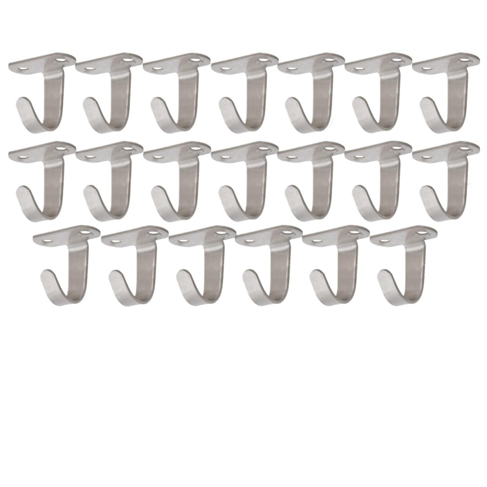 LUYSGBXR Stainless Steel Ceiling Hooks 10/30Pcs Ceiling Hooks Stainless Steel for Hanging Ornament Top Hangers for Kitchen, Plant Bathroom(20PCS kit 2)