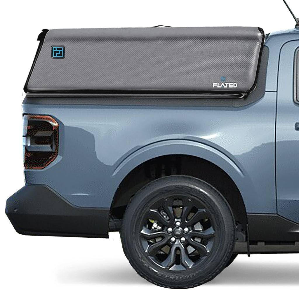 FLATED Air-Topper®, CAP46 an Inflatable Truck Cap Bed Cover for Your Compact 4'5 ft Truck Bed Black