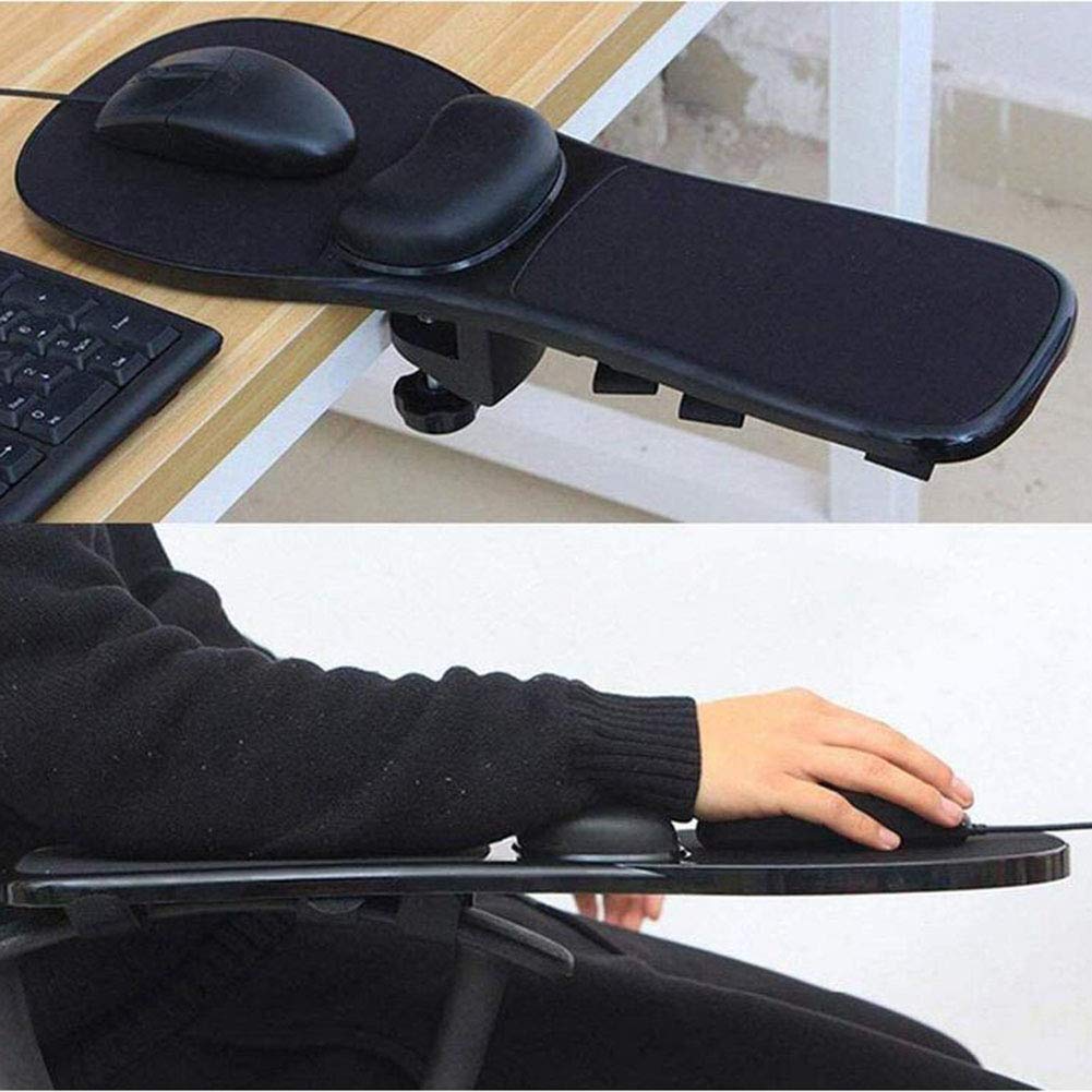 Reposamuñecas Ajustable para computadora, reposabrazos, Alfombrilla para ratón, Soporte ergonómico para el Hombro para la Oficina en casa, Escritorio y Silla de Doble propósito