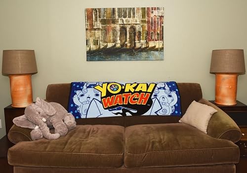 Miniatura 2 de Yo-Kai Reloj Multi-Carácter Print Micro Raschel Throw - 50" x 60"