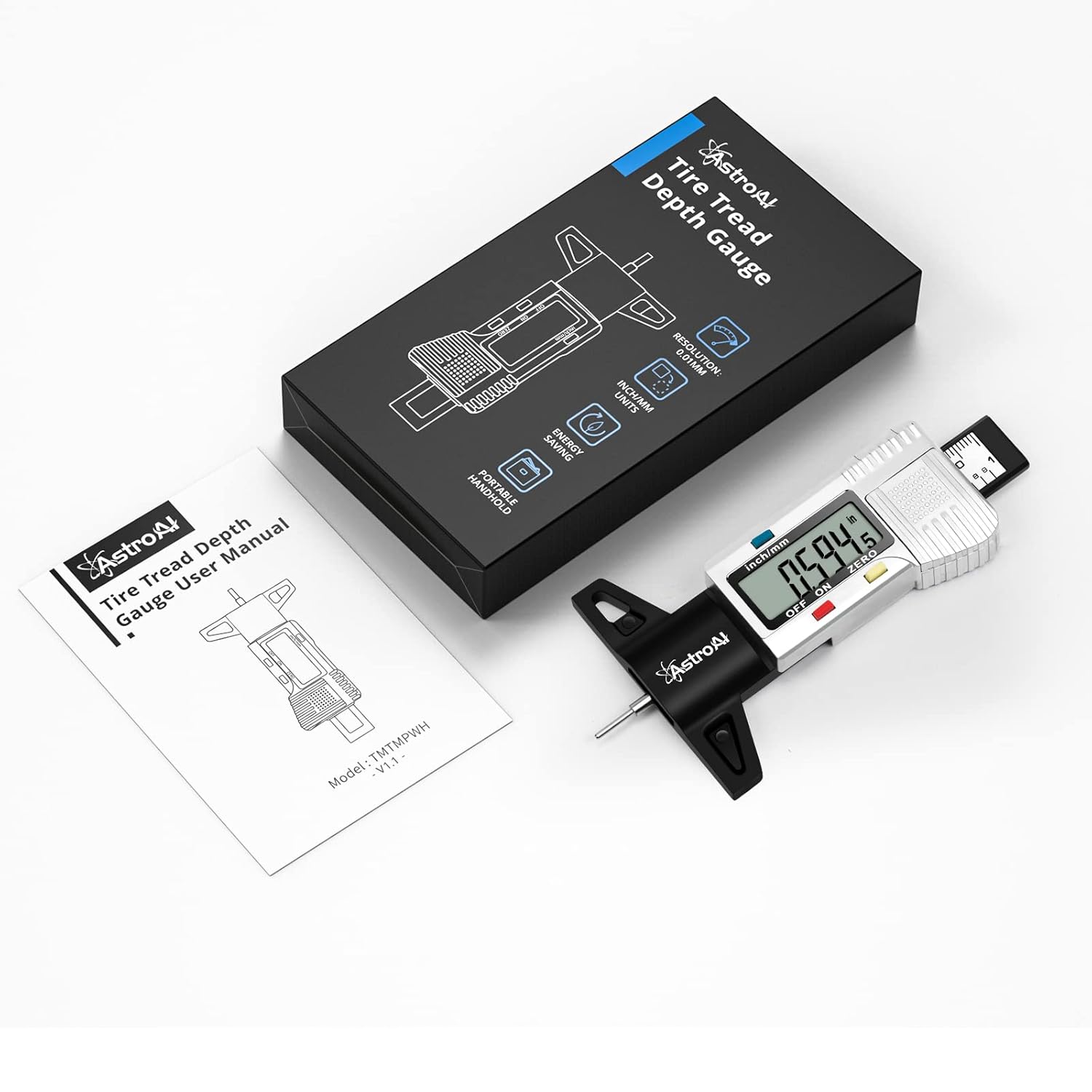 AstroAI User Manual & User Guide AstroAI Tire Tread Depth Gauge