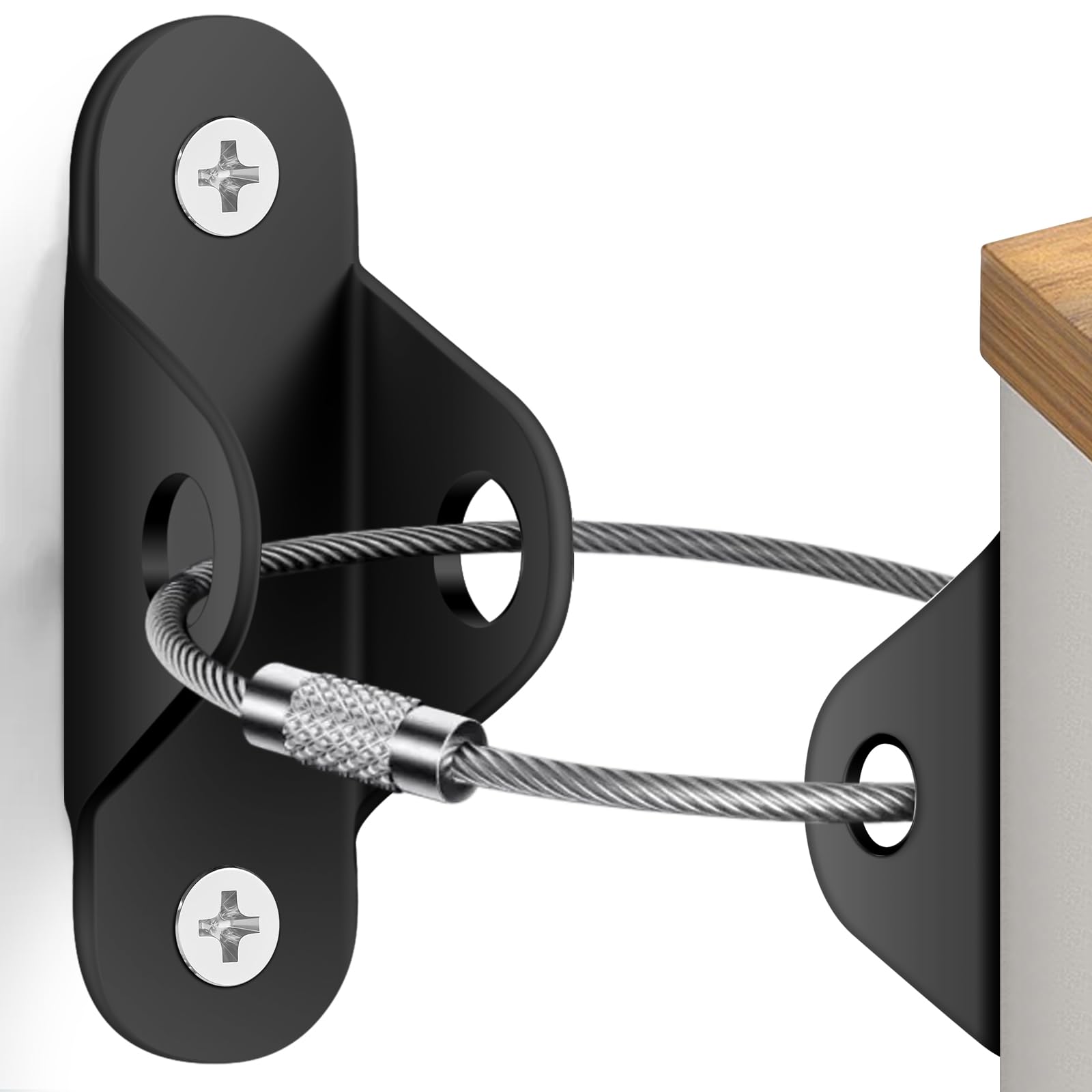Furniture Straps, Baby Proofing Furniture Wall Anchor, Anti Tip Wall Anchor Secure Cabinet