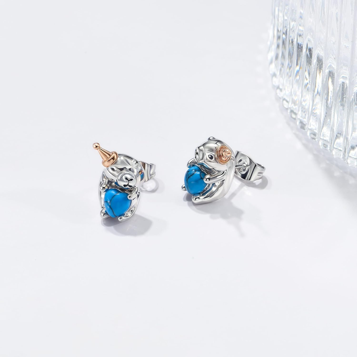 Capybara Gifts 925 Sterling Silver Capybara Stud Earrings Lovely Capybara Stuff Birthday Jewelry Gifts for Women Mother Wife Girlfriend - Image 2