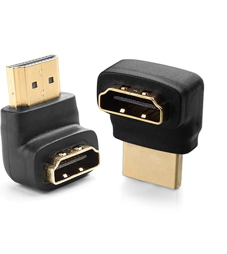 Cable Matters Combo Pack Adaptador HDMI de 270 grados y 90 grados (HDMI en ángulo recto) con soporte 4K y HDR