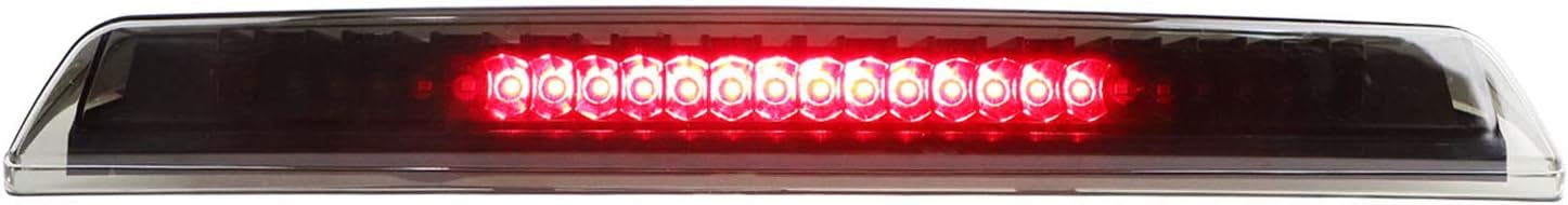 LED 3rd Brake Light Assembly High Mount Stop Light Cargo Lamp w/Waterproof Gasket fit for Nissan Titan 2004-2015, fit for Nissan 2005-2016 Frontier 26590-EA800 (Black Housing Smoke Lens)