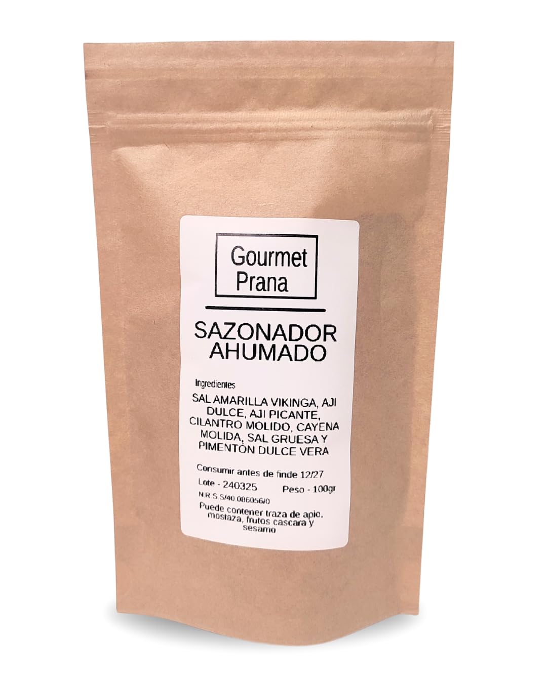 Gourmet Prana | Condimento Ahumado 100gr | Delicioso sabor ahumado para carnes y parrillas - Mezcla unica de especias