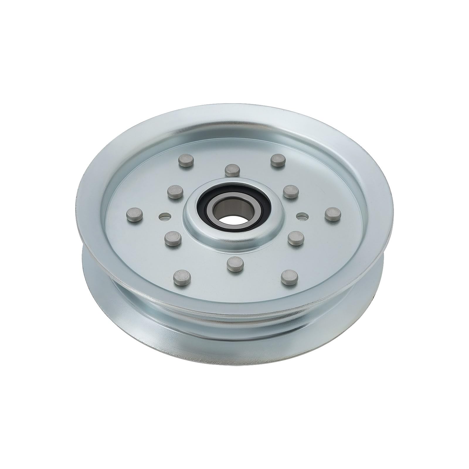 Briny River Silver 1Pc 8Ten Idler Pulley Flat Idler Pulley Diameter 17.0 X 132.6 Mm Am135526 Compatible With John Deere X300 X304 X310