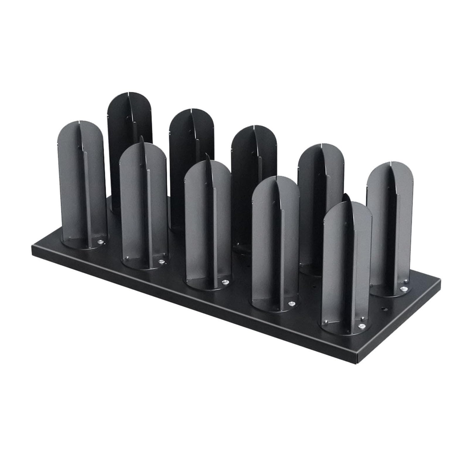 Estante para Rollos de Vinilo, Soporte para 4 o 10 Rollos de Vinilo para núcleo de 3", Expositor de Piso metálico, Organizador para vinilos de Autos, Papel Tapiz, Telas y películas para Vent