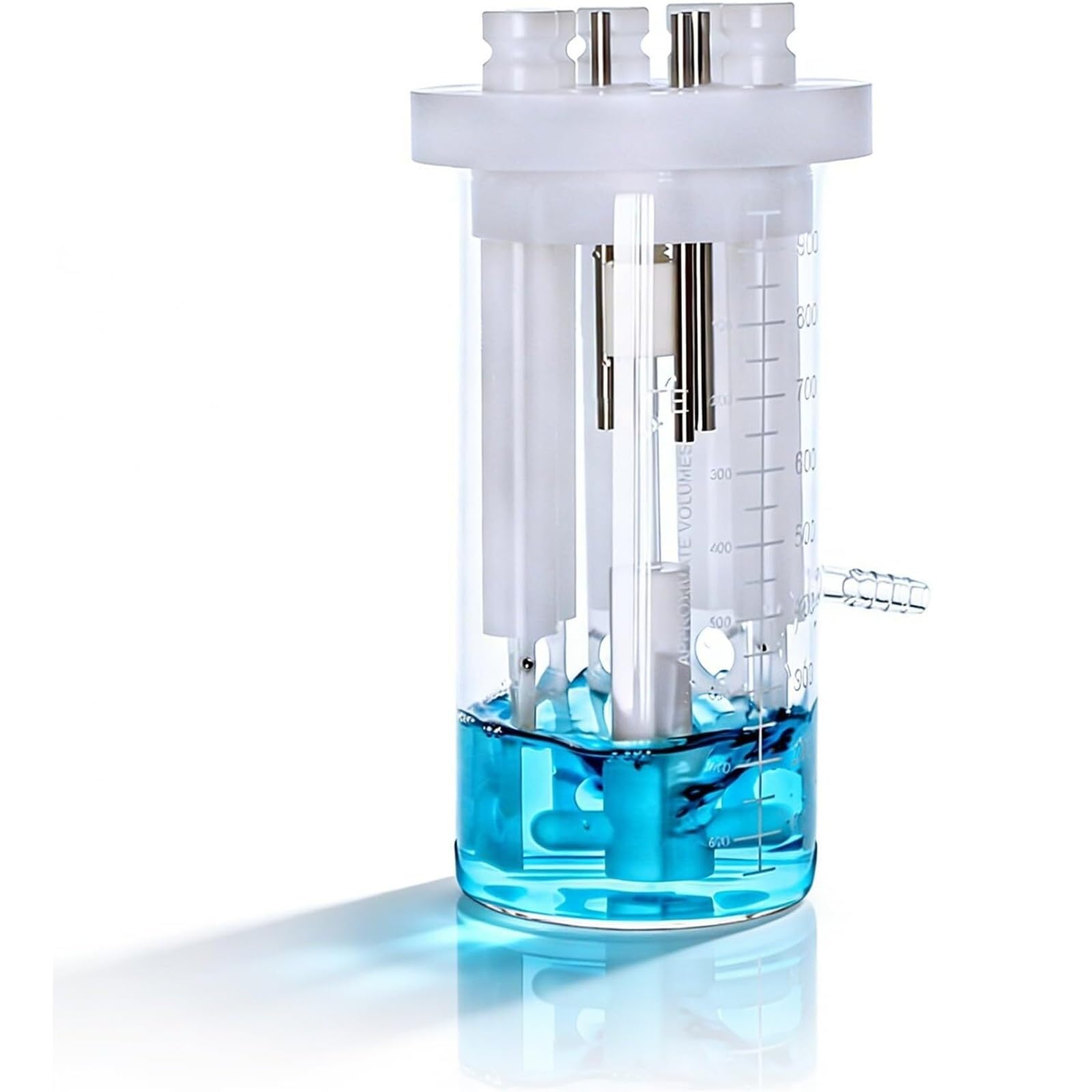Agitador magnético de biopelícula, reactor de borosilicato alto, recipiente de cultivo anaeróbico de grado de laboratorio con agitación magnética para investigación de simulación microbiana
