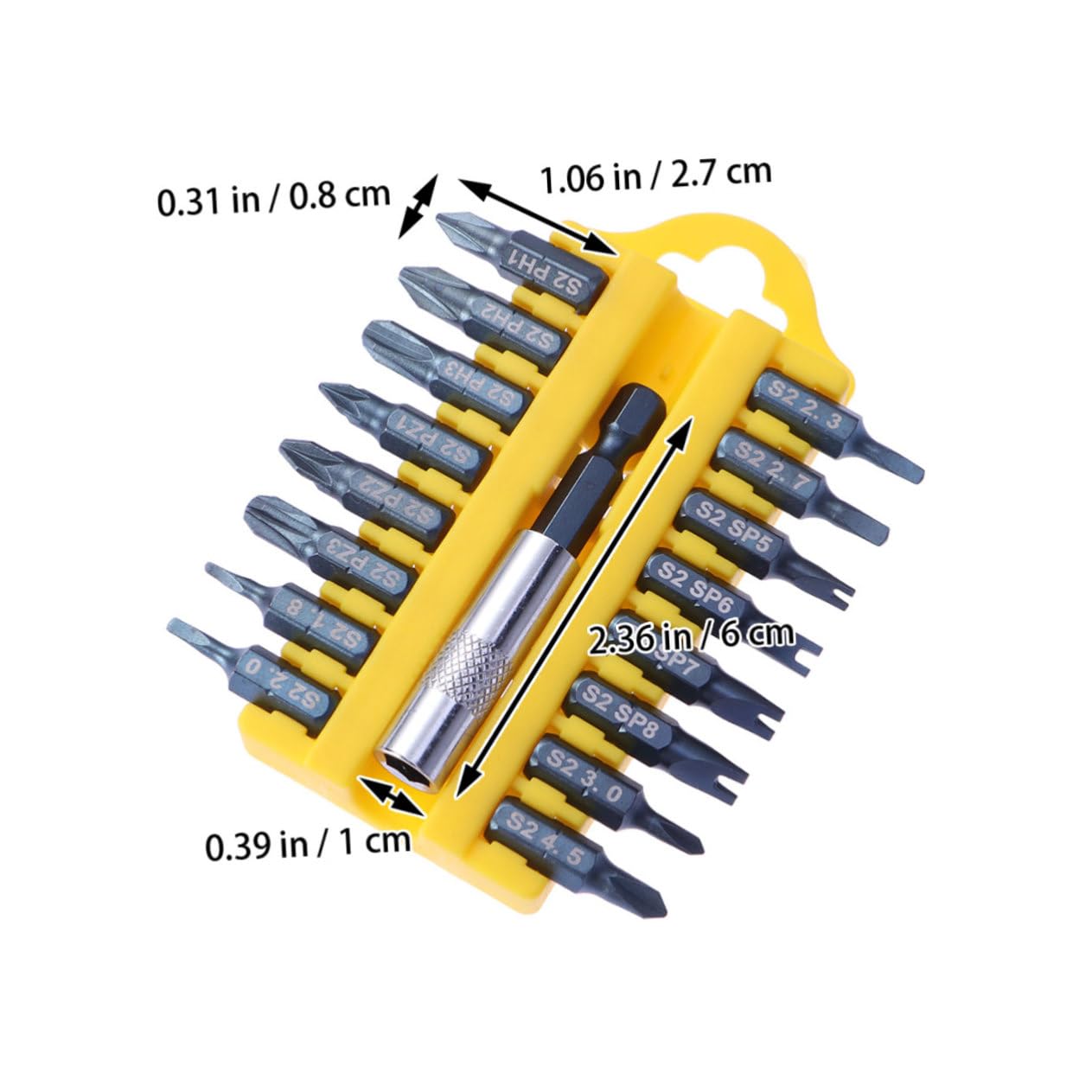 jojofuny 3 Pezzi 17 1 Cacciavite Ph Fioriera Urna Nera Punte Lunghe Tel Sacchetto Per Arrostire Il Pollo Punte Pentagonali Magnetiche Punte Di Estensione Magnetiche Trapano Elettrico