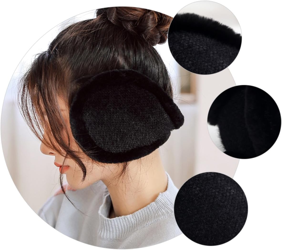 MAGICLULU Winter Earmuffs Plush Ear Warmers Windproof Headband Earmuff for Men Women Cold Weather Outdoor Protection