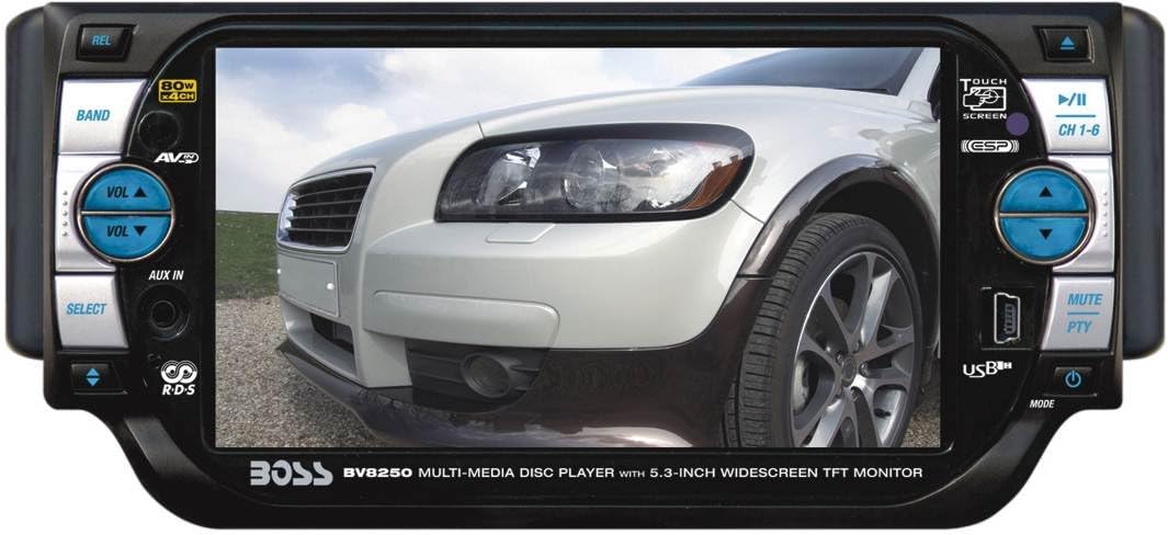 BOSS Audio Systems BV8250 5.3-Inch In-Dash Widescreen Touchscreen TFT Monitor DVD MP3 CD Receiver