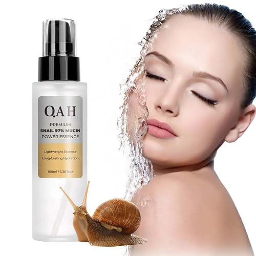 Crema hidratante para el cuidado de la piel con suero de mucina de caracol avanzado, 97% de esencia de potencia, colágeno hialurónico de mucina de