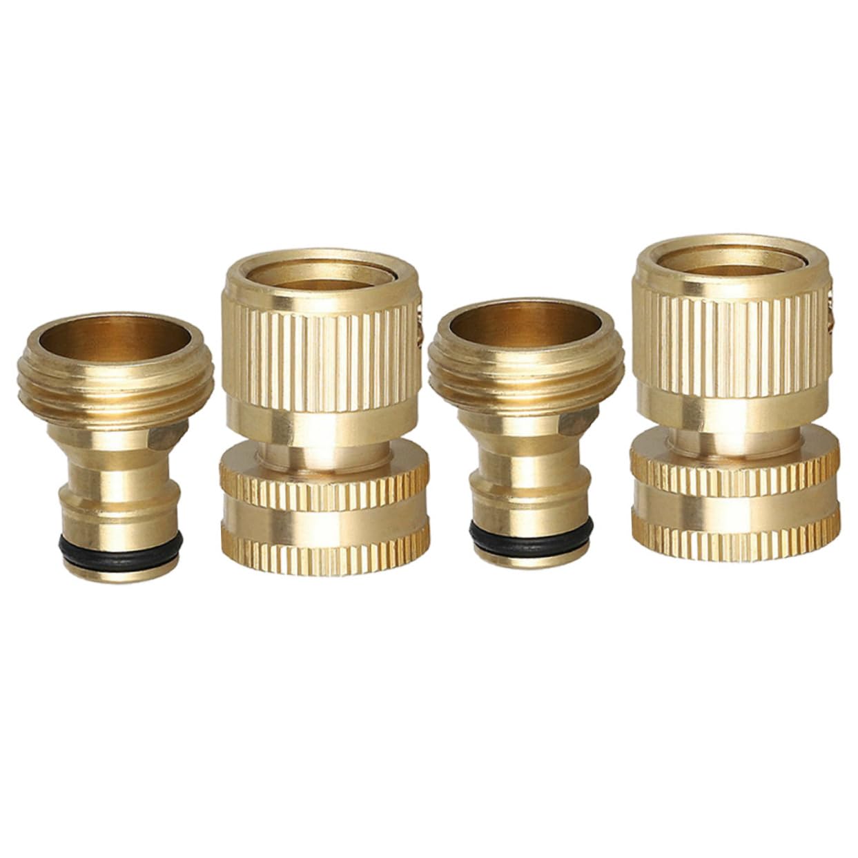 Adaptadores de grifo flexibles de rosca de hierro macho Juego de accesorios de conector de manguera, conectores de línea de aire Conectores rápidos de conexión de manguera Acoplador de aire y juego de
