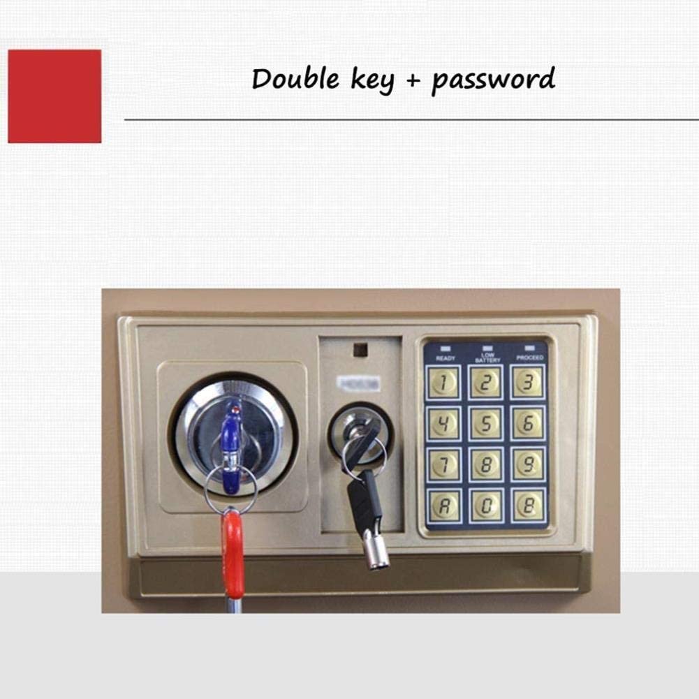 Cassetta di Sicurezza, cassaforte ignifuga Impermeabile, cassaforte a Muro, cassaforte per pareti, cassaforte per Hotel, cassaforte per valori, cassaforte per Soldi con Tastiera Digitale