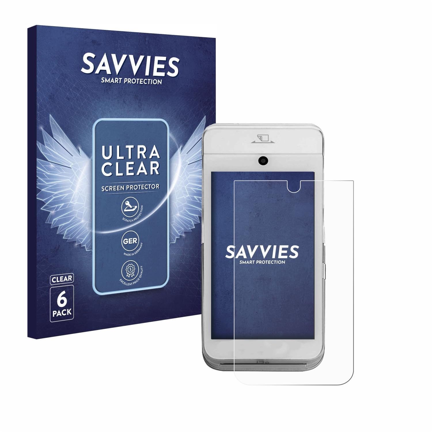 Savvies Confezione Da 6 Pellicole Protettive Trasparenti Per 4G Systems Rephone – Antigraffio