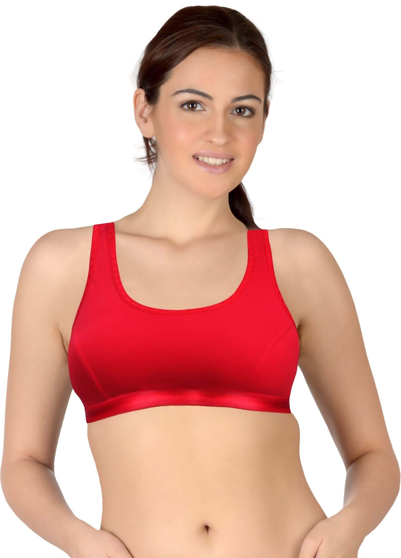 selfcare Women Cotton Blend Full Coverage Non Padded Sports Bra-picture-33