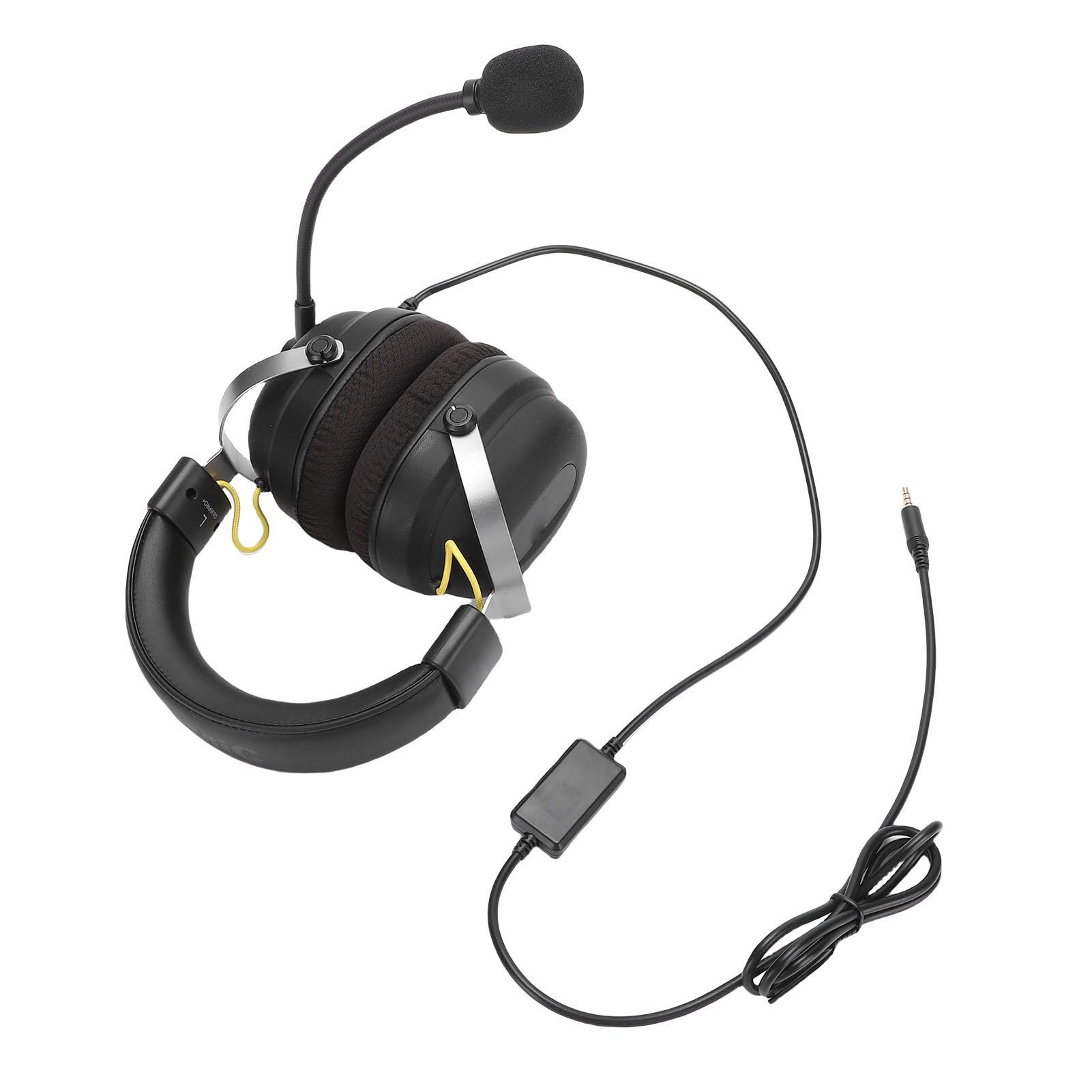 Gamingowy Zestaw Słuchawkowy, Dźwięk Przestrzenny 360°, Ergonomiczne Słuchawki do Gier z lokalizacją Dźwięku, Gniazdo 3,5 Mm Typu Plug and Play, Idealne do Wciągających Gier
